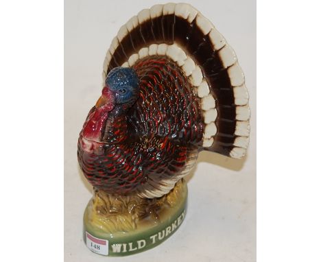 An Austin Nicholls limited edition ceramic wild turkey decanter and stopper, h.26cm