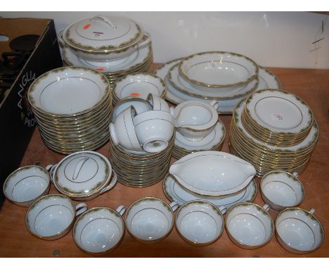 An extensive Noritake tea and dinner service in the Warwick pattern 