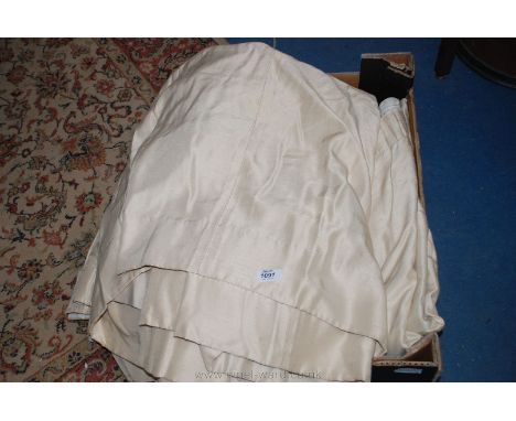 A pair of cream 'Jonelle' Curtains  128'' wide x 88'' wide