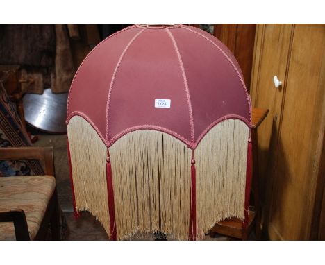 A maroon Lamp Shade suitable for standard lamp