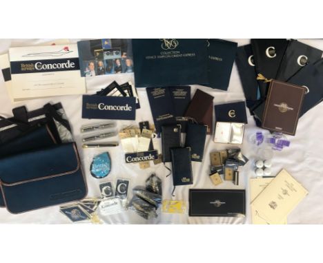 CONCORDE: An unusually comprehensive collection of printed ephemera and memorabilia relating to British Airways Concorde flig