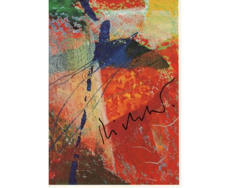 RICHTER GERHARD: (1932-&nbsp;&nbsp;&nbsp;&nbsp; ) German Artist. Signed colour 4 x 6 postcard, being a reproduction of his ar