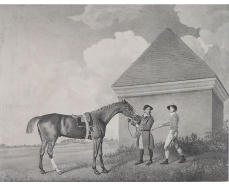 George Stubbs (British, 1724-1806) ''Eclipse'' Stipple with etching by G T Stubbs, visible image 390mm by 500mm  For ''The Tu