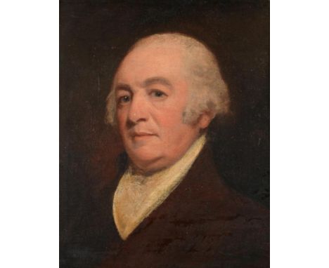 Follower of Sir William Beechey (1753-1839) Portrait of a gentleman head and shoulders, said to be Mr C. Y. Stuart, born 1780