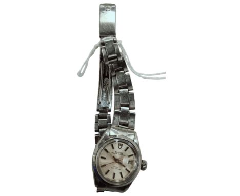 GENUINE ORIGINAL VINTAGE LADIES TUDOR/ROLEX PRINCESS OYSTER DATE - GOOD WORKING ORDER