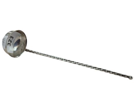 SILVER TODDY LADLE WITH TWIST HANDLE SHEFFIELD 1848