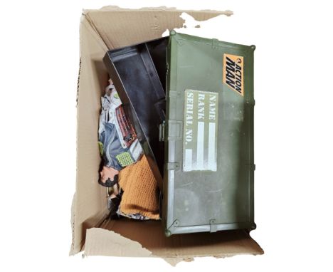 BOX LOT OF OLD ACTION MAN FIGURES ETC