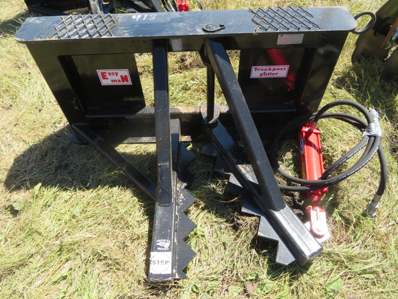 Easy man tree & post puller skid steer attachment *Brand new from