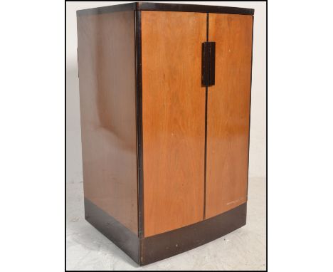 A mid 20th century, 1950's vintage retro walnut cased valve Ferranti television / TV having full front doors to the walnut ca