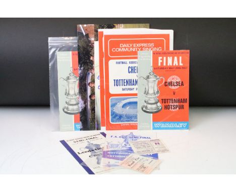 Football Autographs &amp; Programmes - 1967 FA Cup Final Tottenham v Chelsea - Final programme, ticket and song sheet, Dave M