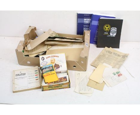 Large quantity of vintage ephemera to include railwayana photos and programmes etc 