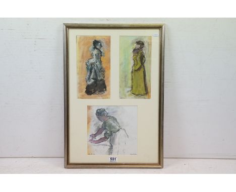 D. Lloyd Smith, after Edgar Degas, ironing woman, pastel, signed lower right and dated 86, lower left inscribed ' After De-Ga