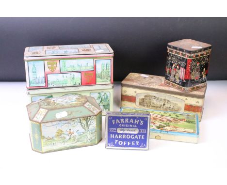 Collection of seven vintage tins ` 