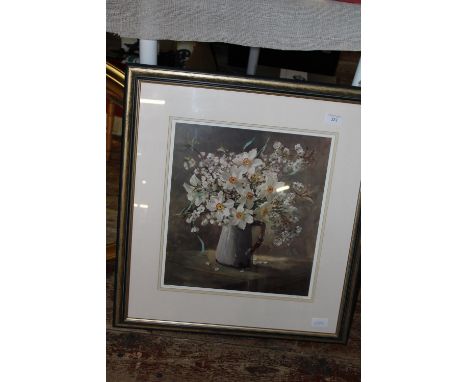 A framed limited edition print, postage unavailable 