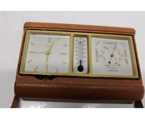 A vintage Angelus weather station clock (as seen) 
