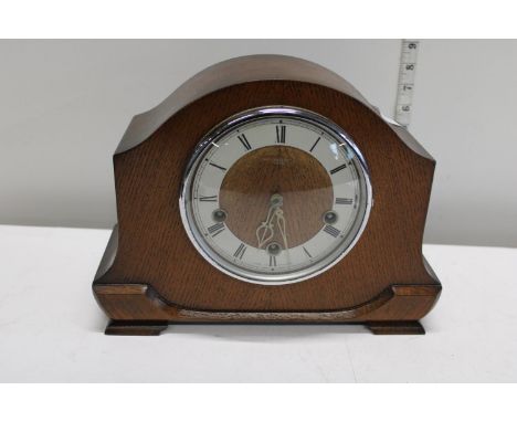 A Smiths Enfield mantle clock with key 