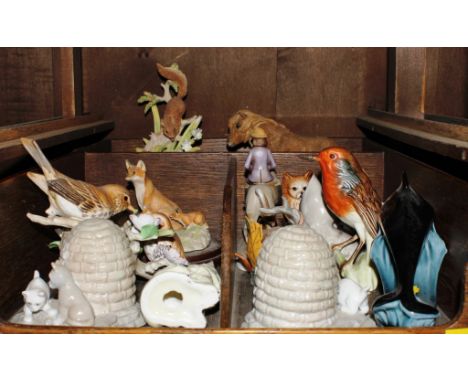 An assortment of household ceramic ornaments and figurines 