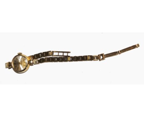 A lady's Tissot 9 carat gold watch