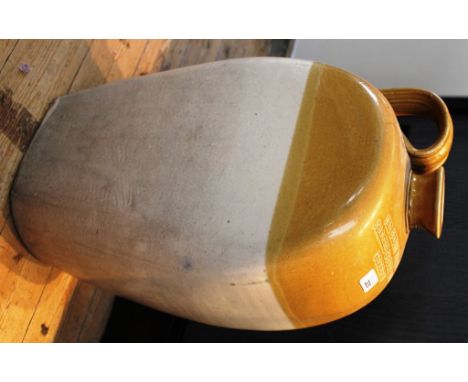 A 'Benrig Whisky James Cochrane Crieff' ceramic whiskey holder with side handle, manufactured by Port  Dundass, Glasgow