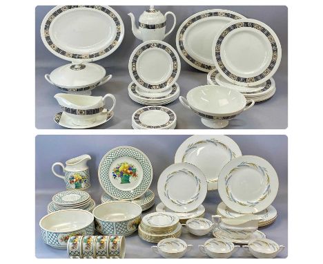 CONTEMPORARY TABLEWARE, Villeroy and Boch 1748 'Basket' pattern tea and dinner service, 25 pieces, Royal Worcester 'Harvest R