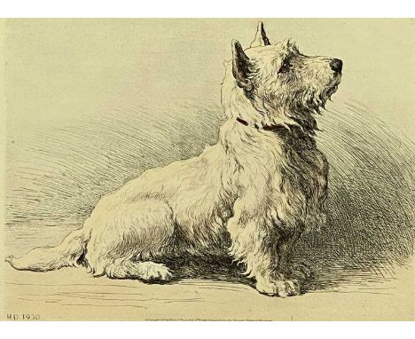 HERBERT DICKSEE (English 1862 - 1942) etching - 'A West Highlander', initialled and dated 1930, published by Frost and Reed, 