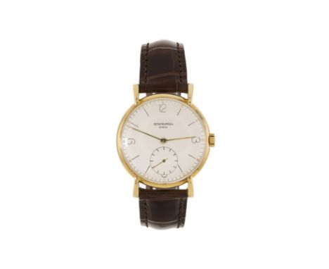 Patek Philippe, montre en or 750 Signée Patek Philippe, réf. 1543, n° mouvement 961297, n° boîte 648684, années 1950 Cadran a