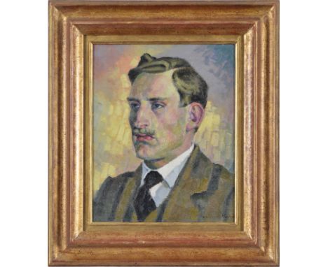 Casimir Reymond (1893-1969)	 Portrait d'un homme (frère de l'artiste)	 huile sur toile	 signée	 41x32	5 cm