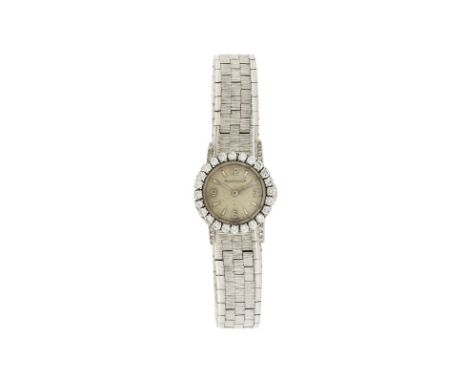 Jaeger-LeCoutre	 montre-bracelet en or gris 750 sertie de diamantsSignée Jaeger-LeCoultre	 n°mouvement 1473059	 n°boîte 79426