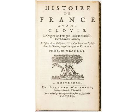 MEZERAY (François de). Abrégé Chronologique de l'Histoire de France.&nbsp	Amsterdam	 Abraham Wolfgang	 1673-1674&nbsp	(6 vol.