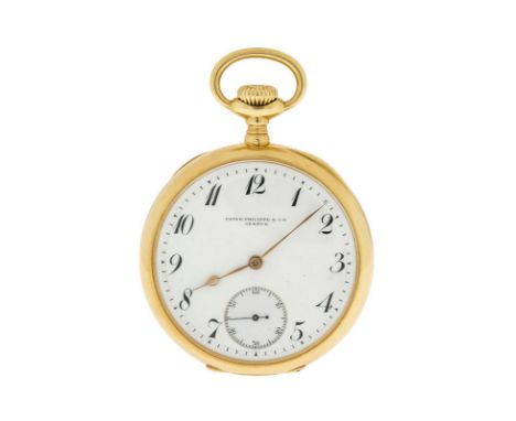 Patek Philippe &amp	 Cie	 montre de poche en or 750Signée Patek Philippe &amp	 Cie	 n°mouvement 147428	 n°boîte 254010	 année