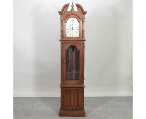 A modern longcase clock, with a three train striking movement, 184cm high