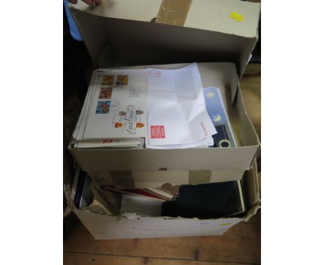 A collection of First Day Covers from 1974 to 2012, five albums of World and British postage stamps  and other loose stamps