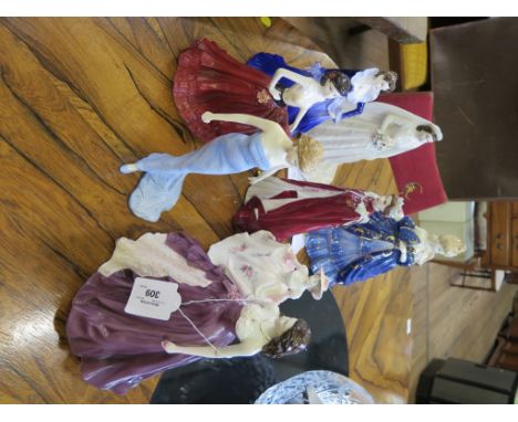 A Royal Doulton Figure: Diana Princess of Wales, HN5061, Royal Worcester Figures: Charlotte CW572, Queens 80th Birthday 2006,