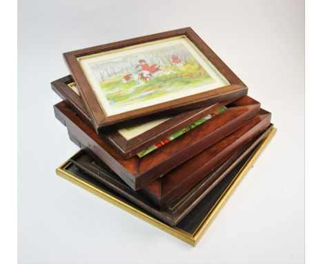 After Harry B Neilsen (1861-1841),  Four prints on paper,  Mr Fox' Hunt cartoons,  Each 19cm x 25cm,  Framed and glazed,  Wit