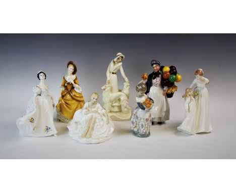 Six Royal Doulton figurines, to include, HN3805 Daisy, HN2789 Kate, HN2373 Joanne, HN2275 Sandra, HN3355 Just For You (at fau