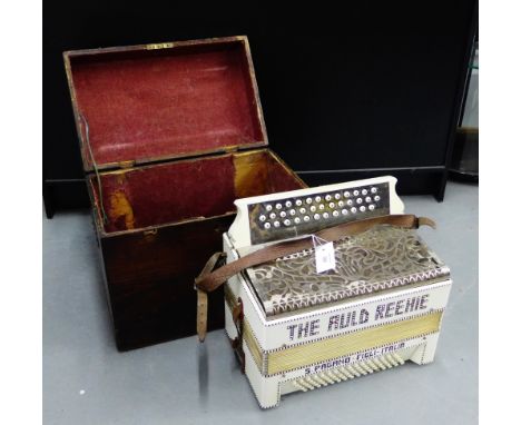 S. Pagano & Figli-Italia 'The Auld Reekie' accordion in a stained wood box