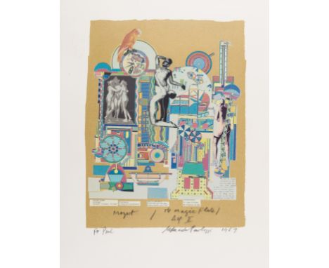 δ Eduardo Paolozzi (1924-2005)Mozart - The Magic Flute Act IIScreenprint in colours, 1989, signed, titled, dated and inscribe