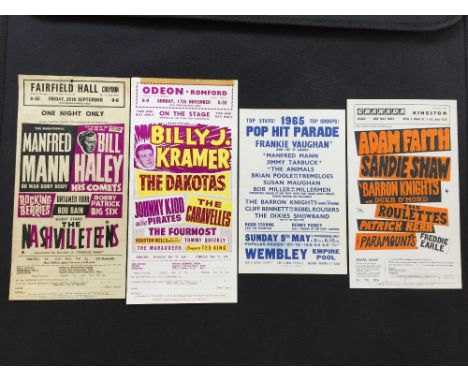 1960s HANDBILLS / FLYERS - 4 handbills / flyers from the 1969s to include Manfred Mann and Bill Haley and His Comets at Fairf