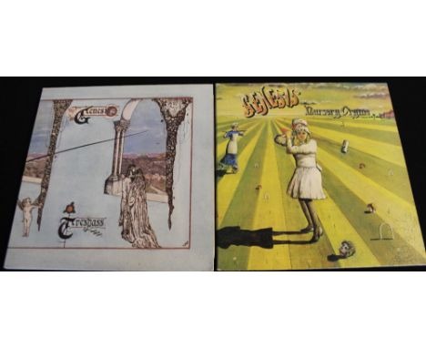 GENESIS FIRST UK PRESSINGS - Two albums from the famous rockers, both first pressings on the pink 'scroll' Charisma label. Ti