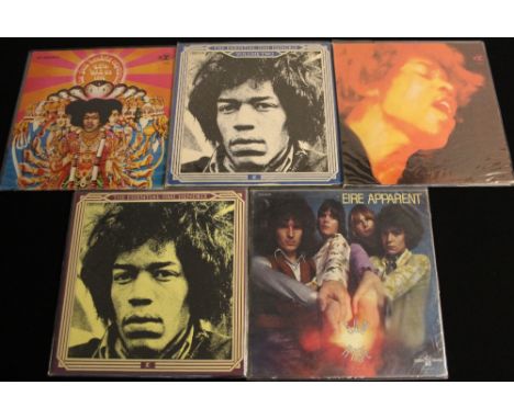 JIMI HENDRIX: US LPs - These five 12" LPs give a broad range of Hendrix's many talents with four different albums showcasing 