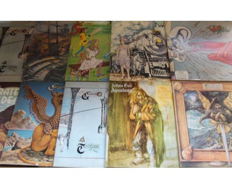 CLASSIC ROCK/PROG - 35 x quality albums! Artists/titles include Genesis inc. Trespass (1st pink scroll CAS 1020 - G+ due to a