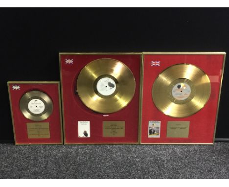 DEAD OR ALIVE - THOMPSON TWINS - TEARS FOR FEARS - 3 "In House" sales awards presented to Dave Atkey, one to recognise sales 