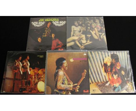 JIMI HENDRIX: JAPANESE AND ISRAELI LPs - This lot contains three rare Japanese and two Israeli releases. It offers a great ch