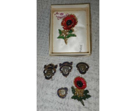 A collection of British Legion Women's Section enamel badges