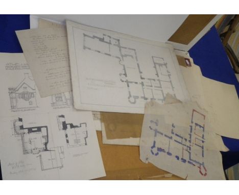 Local Interest:  A folio of architectural plans and drawings relating to Athelhampton House, Dorset, dating from the early 20