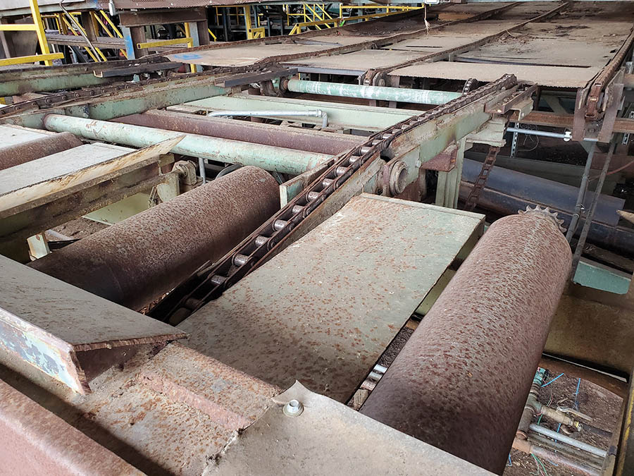 MIDDLE CONVEYOR 4STRAND TRANSFER DECK FROM PIONEER OUTFEED, ALL