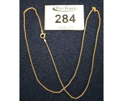 15ct gold chain (B.P. 24% incl. VAT) CONDITION REPORT: Weight - 2.3g approx