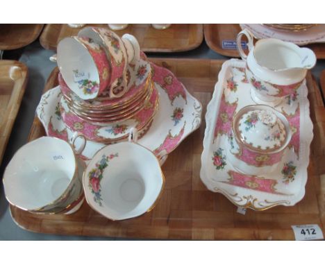 Royal Albert bone china Lady Carlyle part tea service.(B.P. 24% incl. VAT) CONDITION REPORT: 1st quality. No obvious damage.