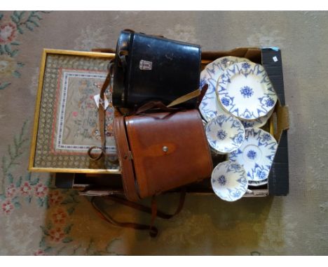 A Coalport part-tea service comprising: cups &amp; saucers, side plates, circular cake plate, together with two cased pairs o