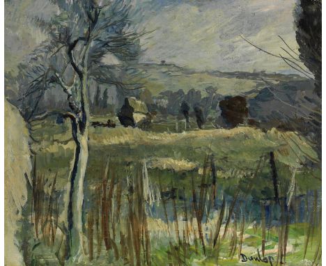 Ronald Ossory Dunlop R.A., R.B.A. (British, 1894-1973)Sussex Landscape Near Arundel signed 'Dunlop' (lower right)oil on canva